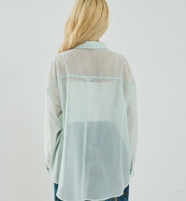 NOMINE「オーバーサイズ シアーシャツ」|シャツ・ブラウス|