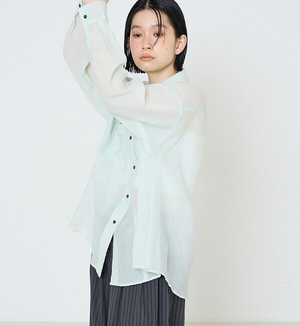NOMINE「オーバーサイズ シアーシャツ」|シャツ・ブラウス|