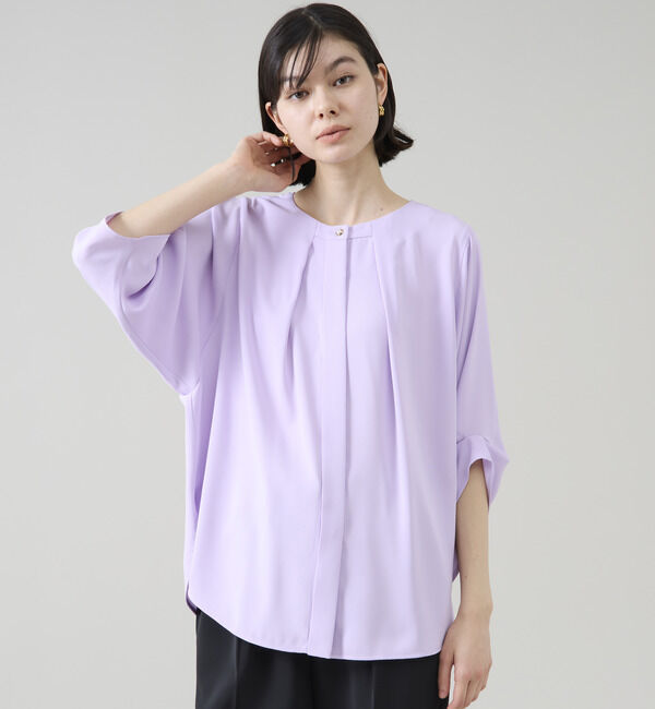 TIARA「《WEB限定カラーあり》2wayドルマンスリーブブラウス」|シャツ・ブラウス|ラベンダー