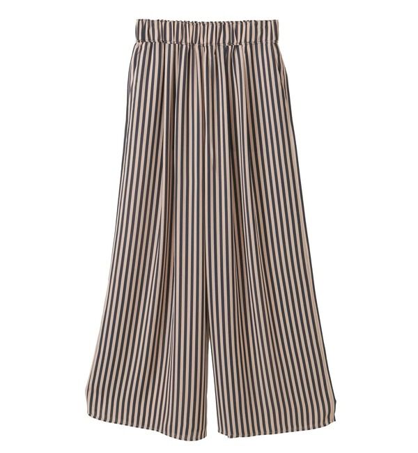 TIARA「ストライププリントタックワイドパンツ」|その他|