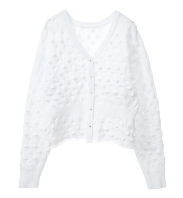 Soffitto「ポコポコ編み2WAYカーディガン」|カーディガン|
