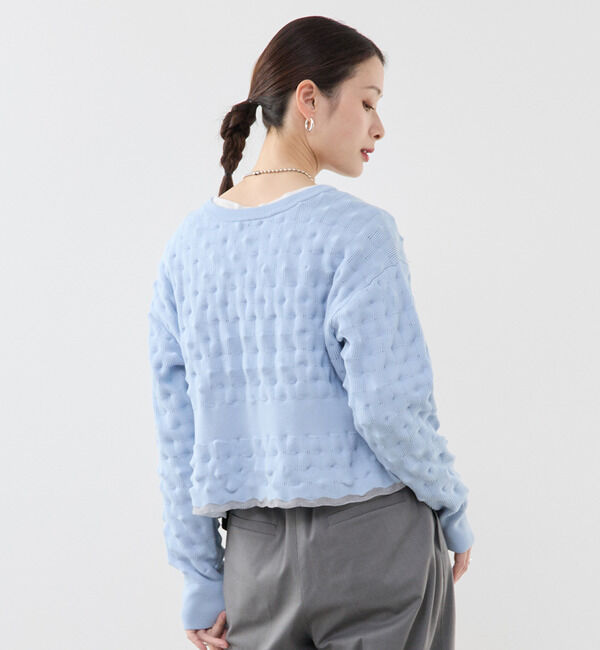 Soffitto「ポコポコ編み2WAYカーディガン」|カーディガン|
