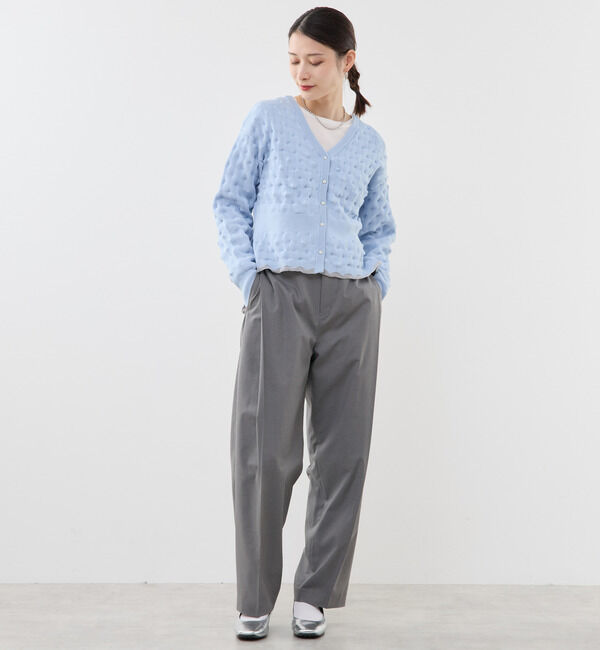 Soffitto「ポコポコ編み2WAYカーディガン」|カーディガン|