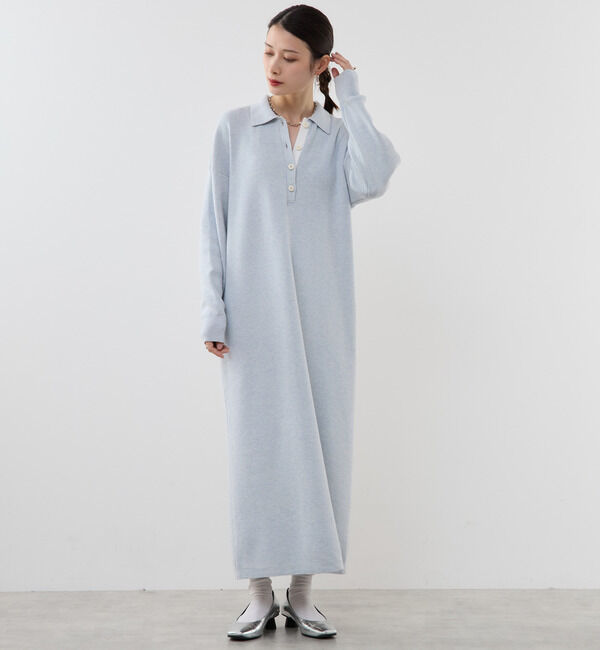 Soffitto「ニットワンピース」|ワンピース|ライトブルー