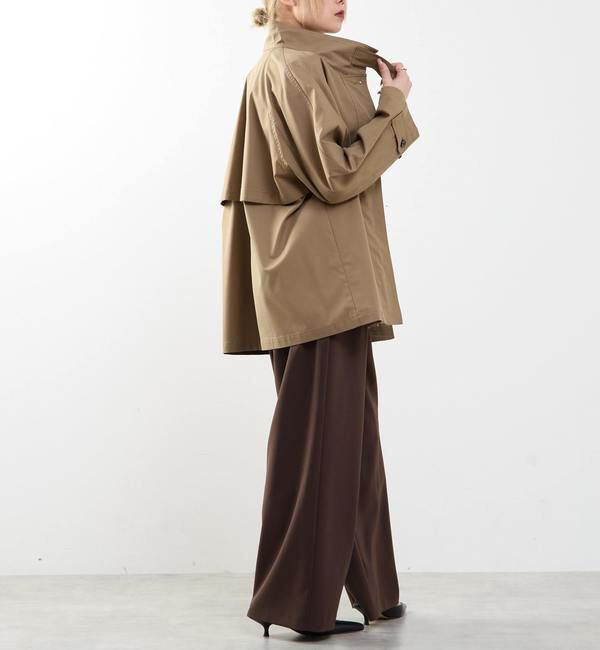 SOFFITTO「Aラインスタンドコート」|ブルゾン・スタジャン|