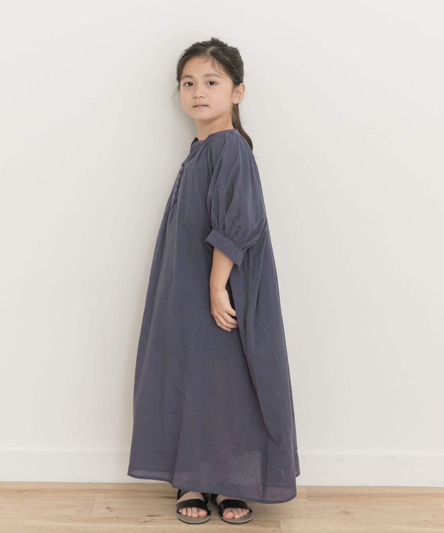 URBAN RESEARCH DOORS「『親子リンク』コットンボイルカフタンワンピース(KIDS)」|ワンピース|