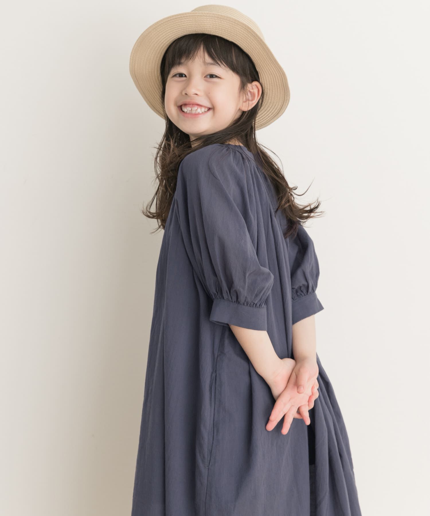 URBAN RESEARCH DOORS「『親子リンク』コットンボイルカフタンワンピース(KIDS)」|ワンピース|