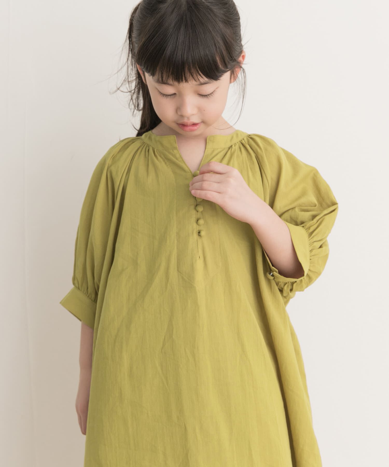 URBAN RESEARCH DOORS「『親子リンク』コットンボイルカフタンワンピース(KIDS)」|ワンピース|