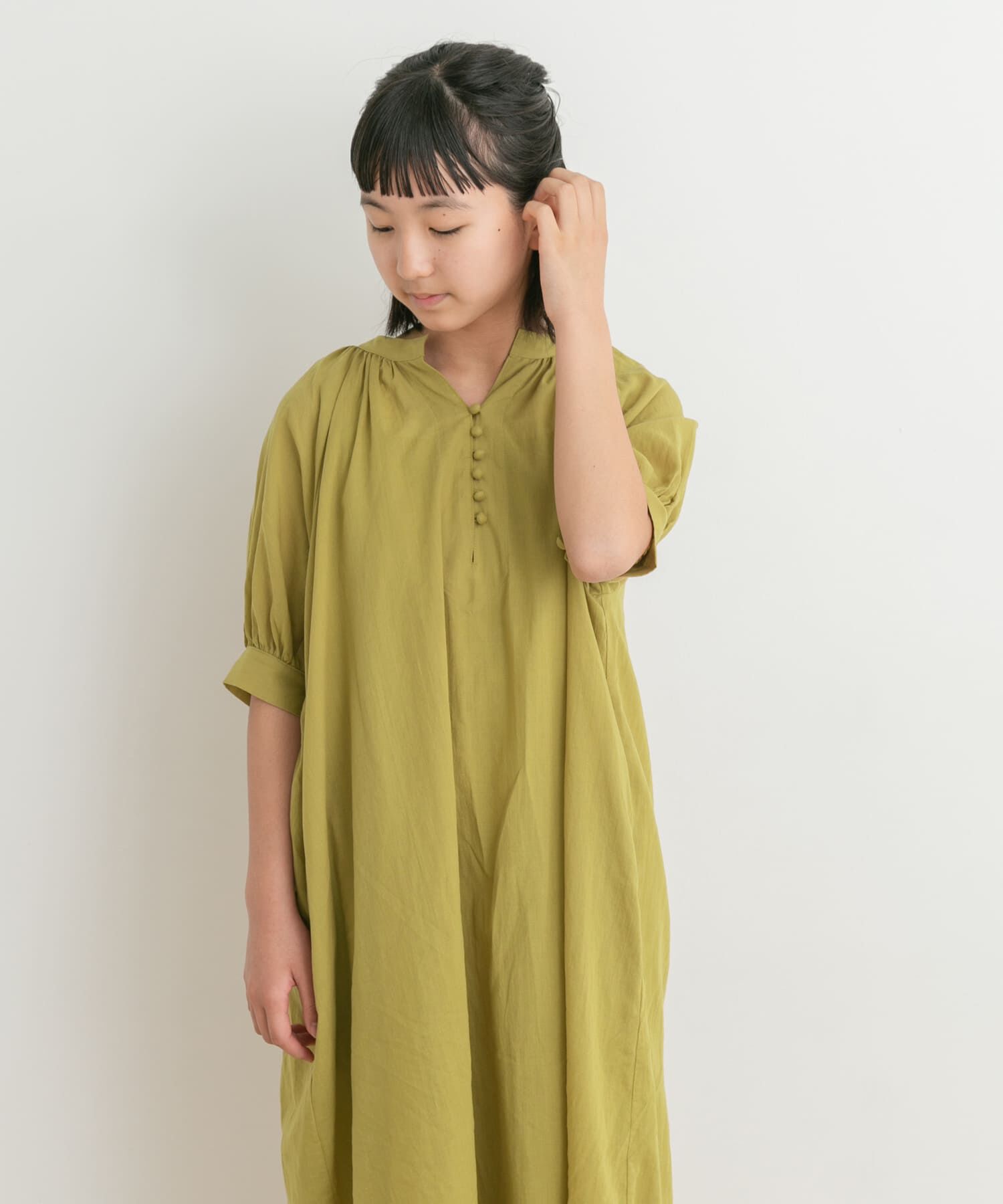 URBAN RESEARCH DOORS「『親子リンク』コットンボイルカフタンワンピース(KIDS)」|ワンピース|