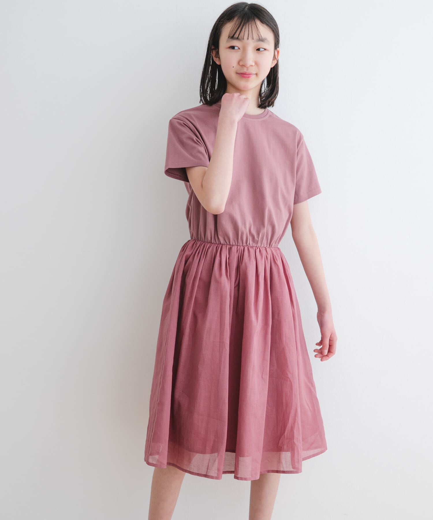 URBAN RESEARCH DOORS「『親子ﾘﾝｸ』『WEB/一部店舗限定』『UR TECH』ﾎﾞｲﾙﾄﾞｯｷﾝｸﾞﾜ  」|ワンピース|ピンク