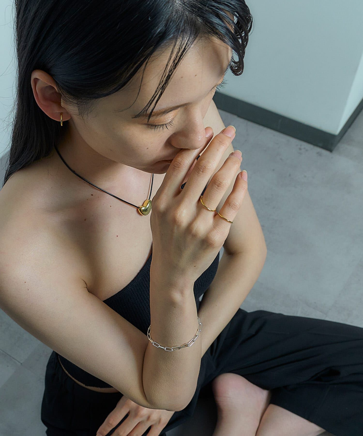 SMELLY「SMELLY so&rsquo;　thin hoop earring」|イヤリング|