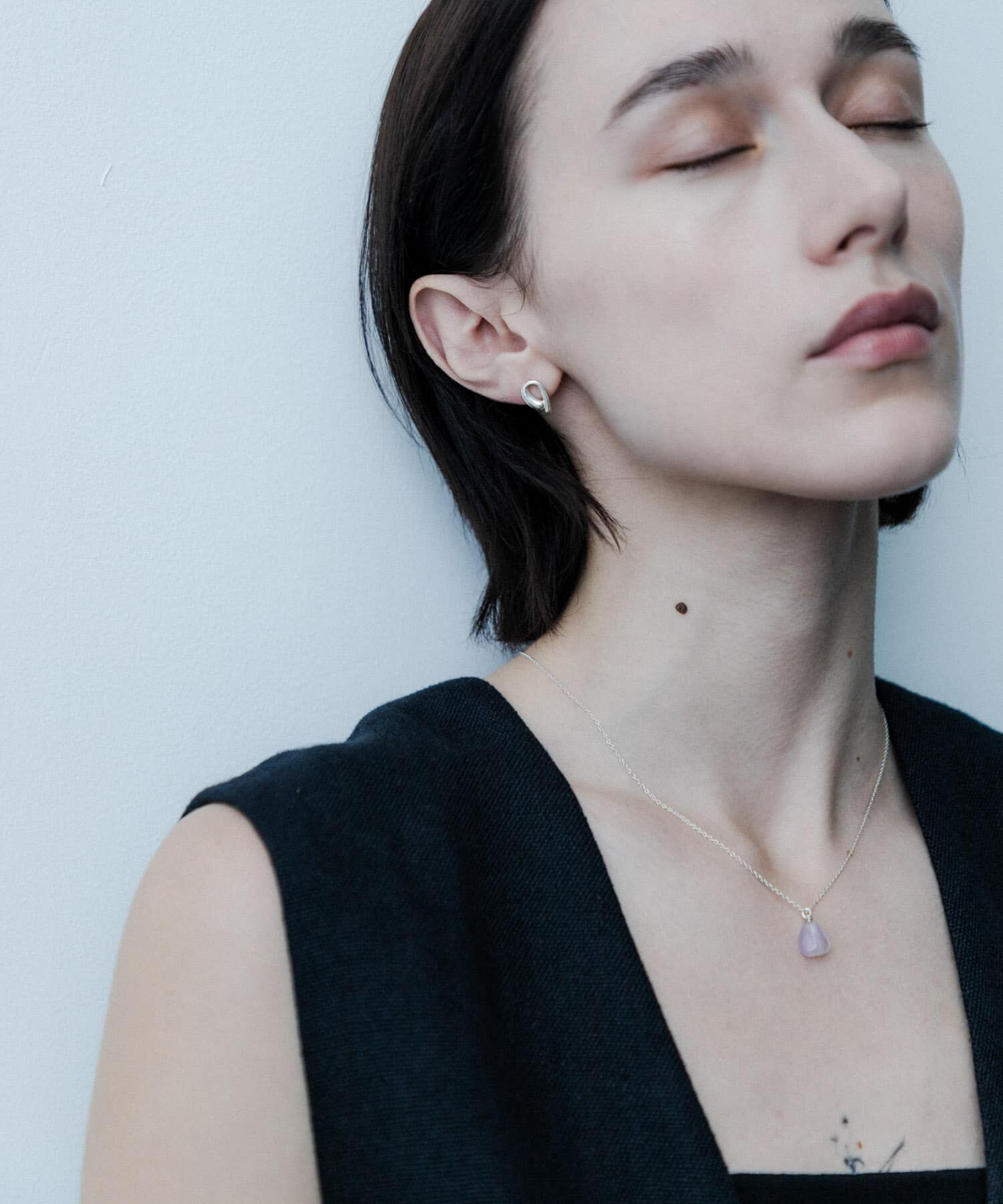 SMELLY「SMELLY so&rsquo;　amethyst slide necklace」|ネックレス|