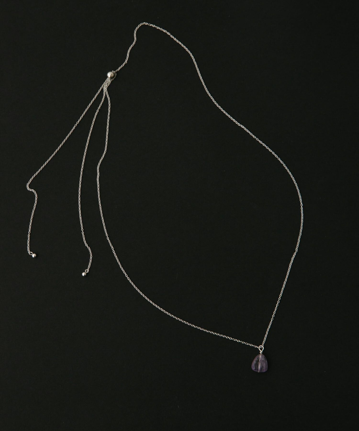 SMELLY「SMELLY so&rsquo;　amethyst slide necklace」|ネックレス|
