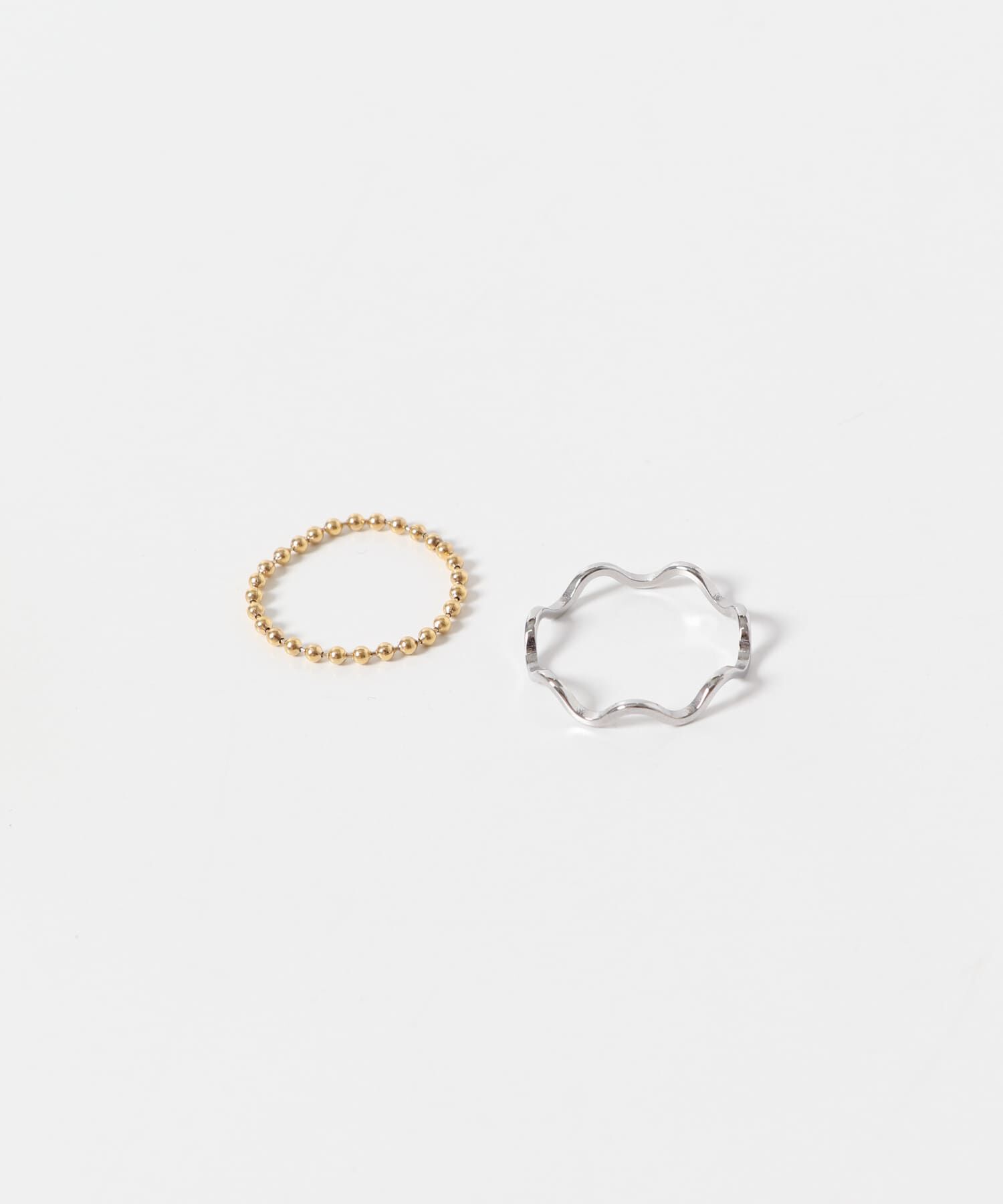 SMELLY「ステンレスボール2セットリング」|リング|