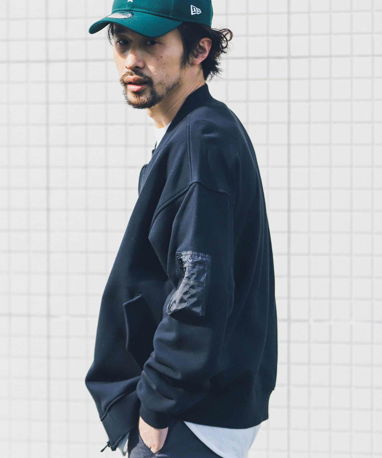 Sonny Label 「裏毛スウェットMA-1ブルゾン」|ブルゾン・スタジャン|