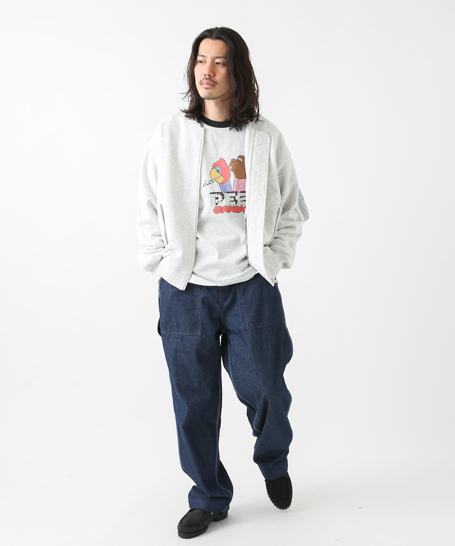 Sonny Label 「裏毛スウェットMA-1ブルゾン」|ブルゾン・スタジャン|