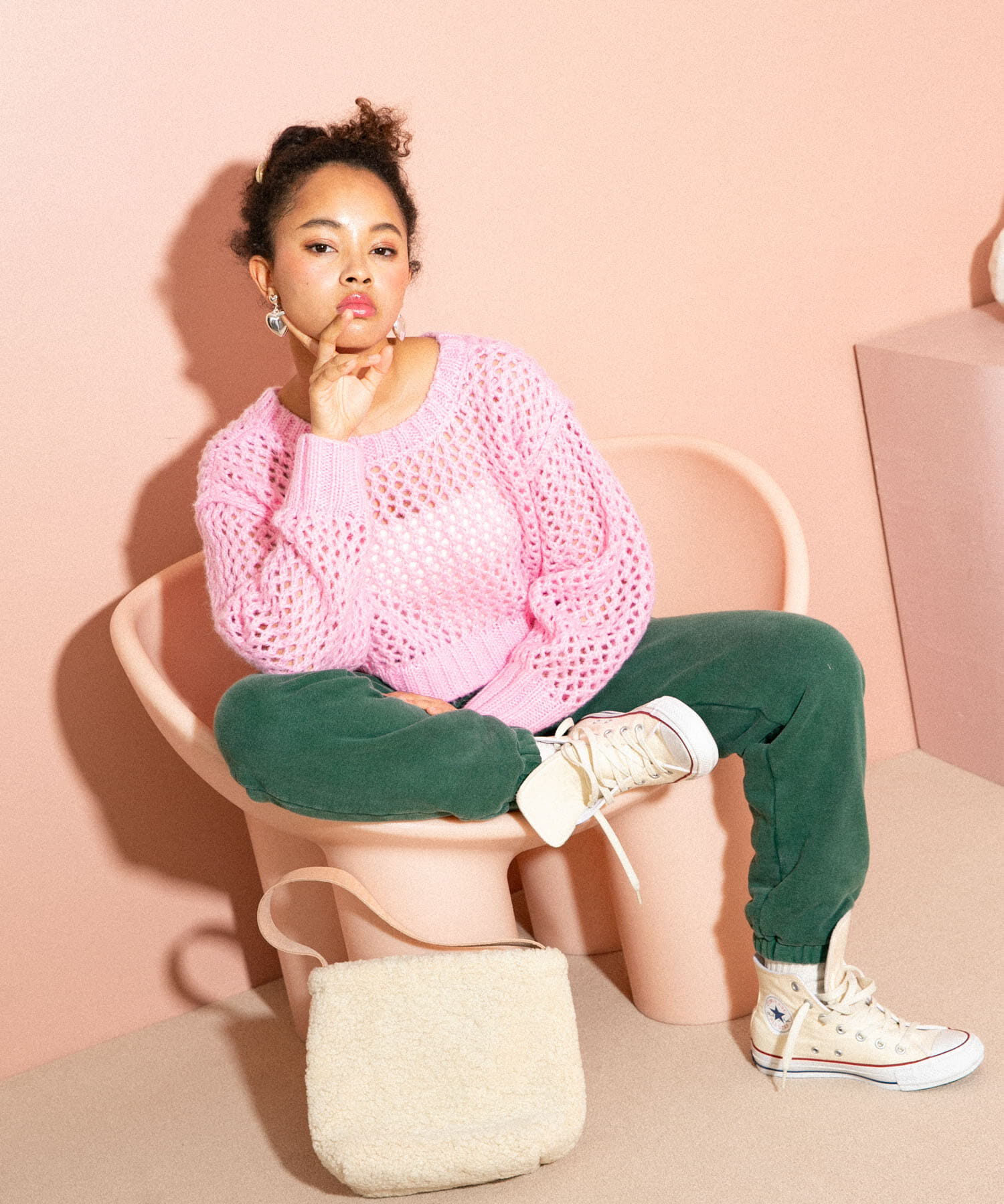 Sonny Label 「AyaKawasaki　メッシュショートカーディガン」|カーディガン|