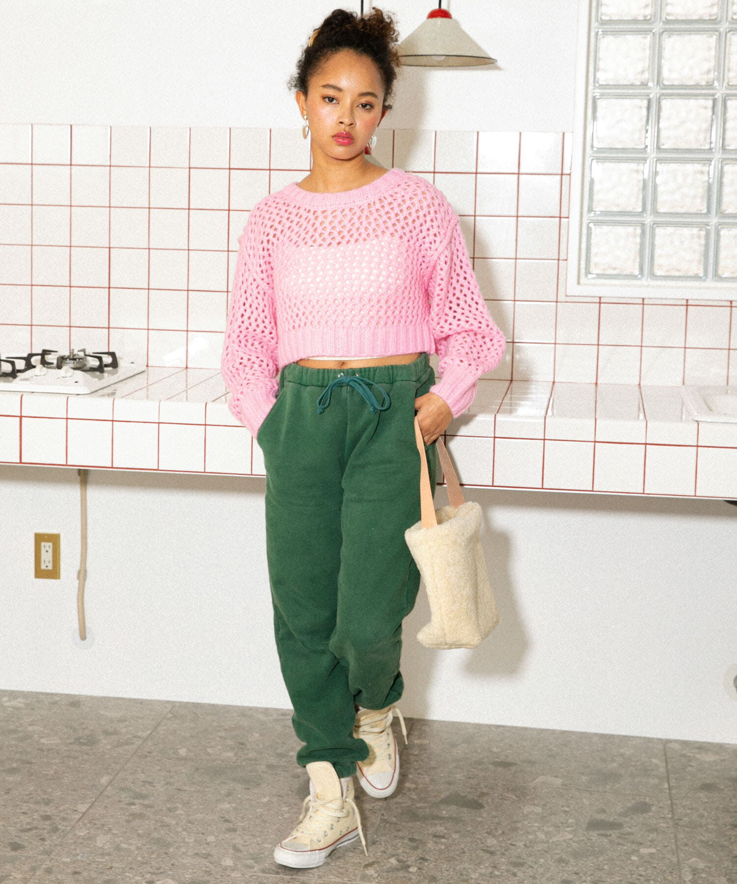 Sonny Label 「AyaKawasaki　メッシュショートカーディガン」|カーディガン|