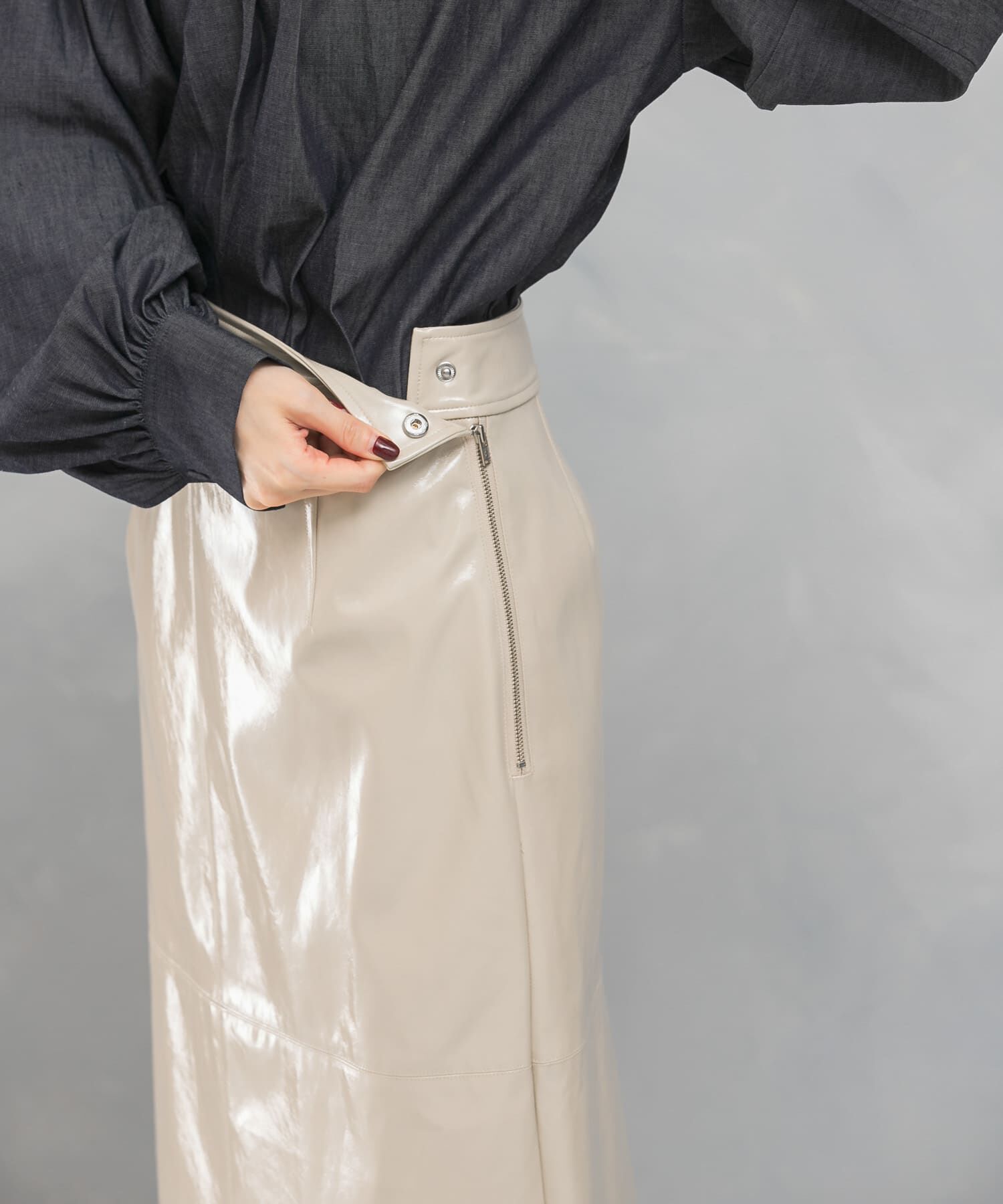 URBAN RESEARCH ROSSO「パテントストレートスカート」|スカート|