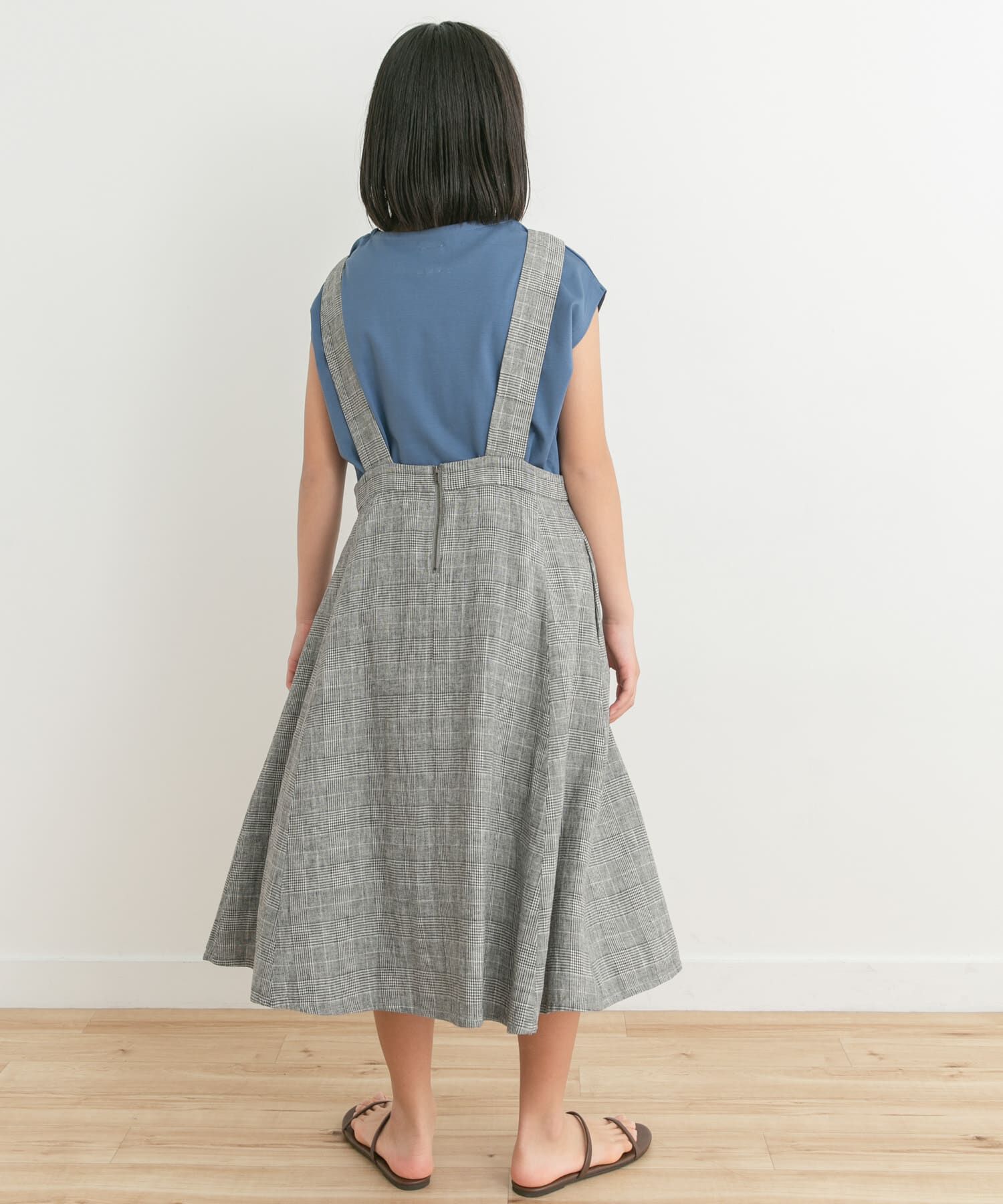 URBAN RESEARCH DOORS「『親子リンク』リネンレーヨンジャンパースカート(KIDS)」|ワンピース|
