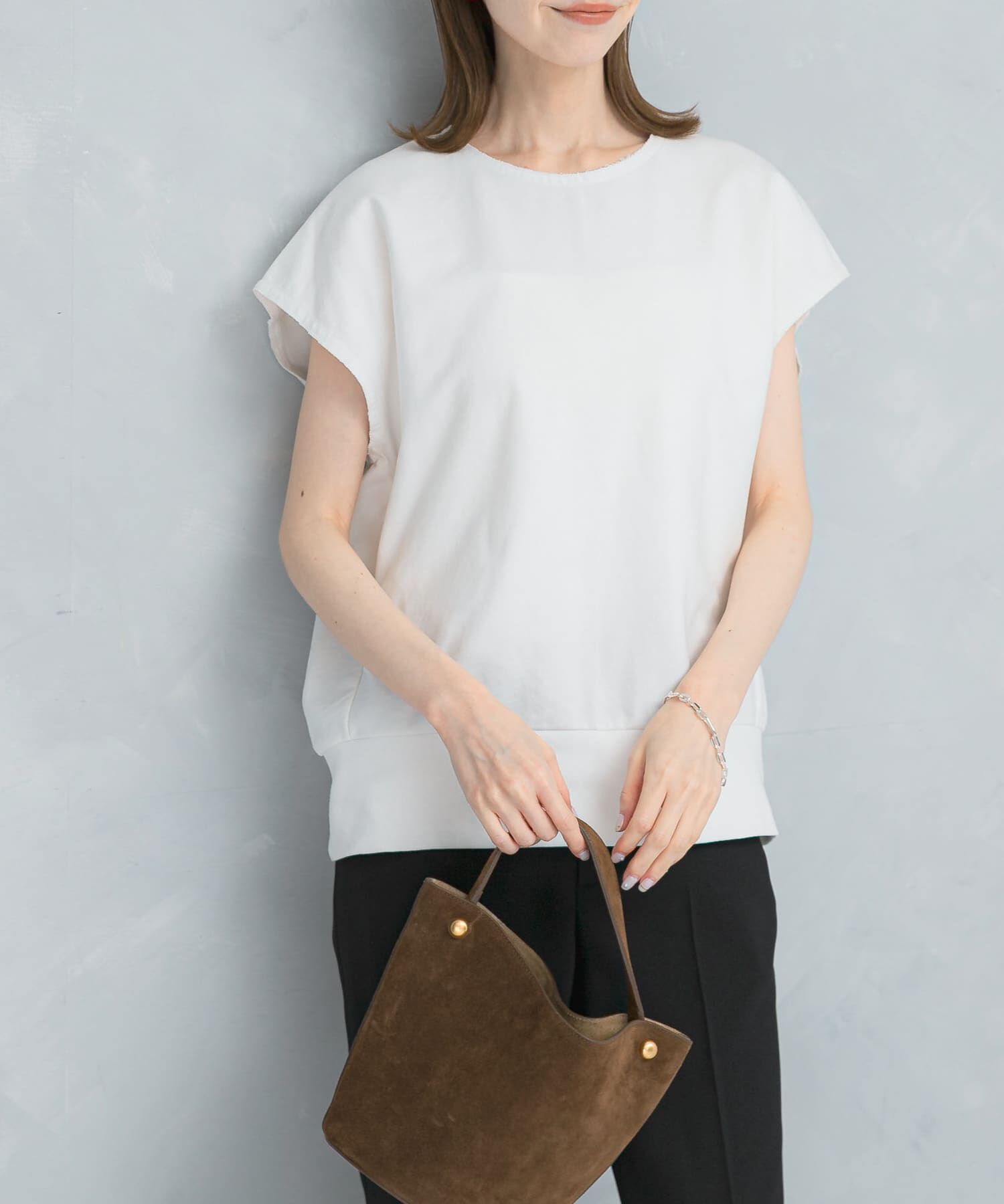 URBAN RESEARCH ROSSO「フレンチスリーブライトスエット」|スウェット・ジャージ|