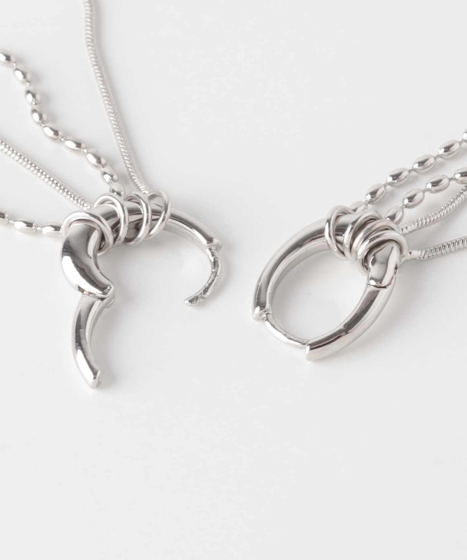 SMELLY「メタルチェーン2WAYフープピアス」|ピアス|