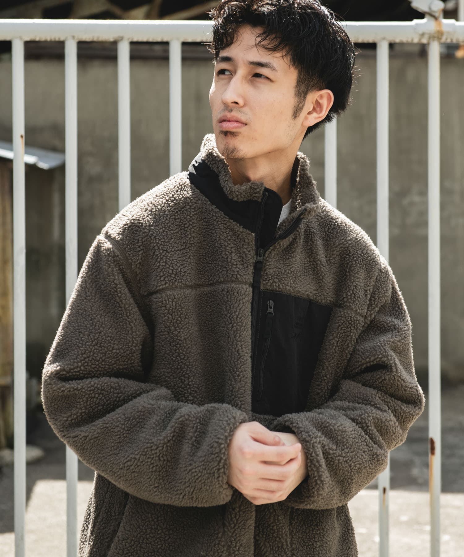 URBAN RESEARCH DOORS「URD防風ボアジップブルゾン」|ブルゾン・スタジャン|