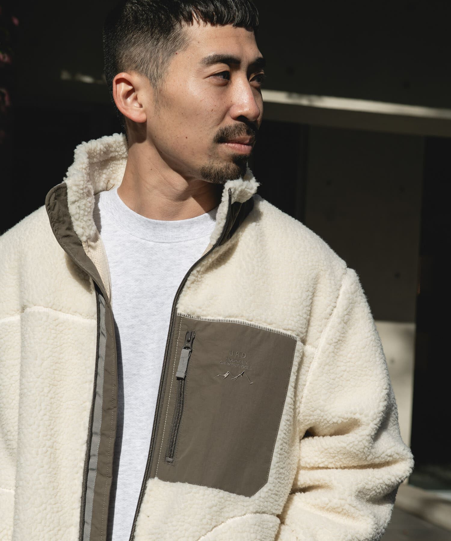 URBAN RESEARCH DOORS「URD防風ボアジップブルゾン」|ブルゾン・スタジャン|