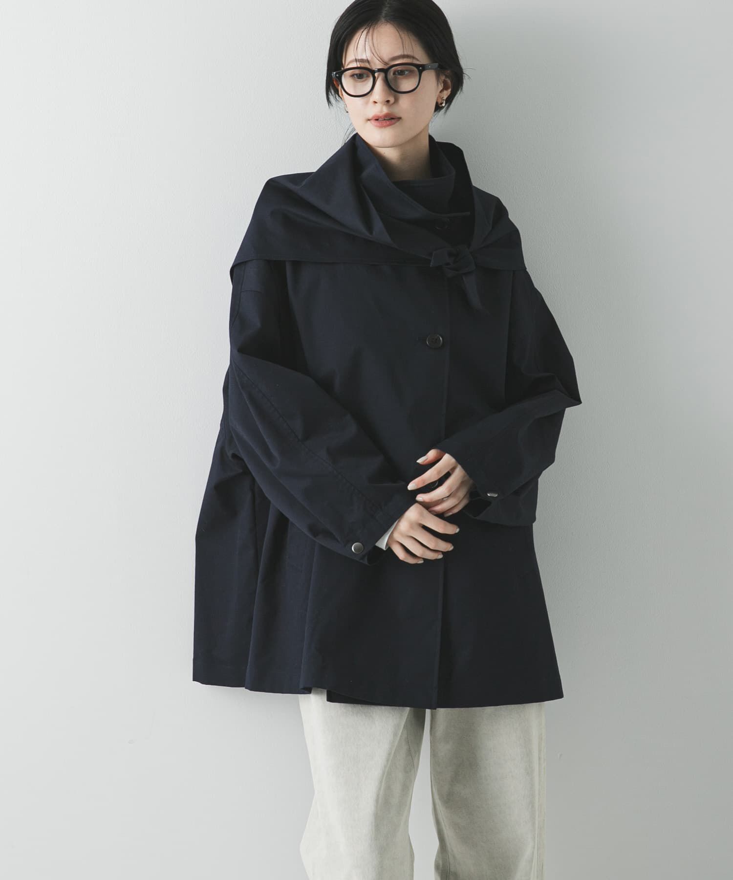 URBAN RESEARCH「スタンドカラーミドル丈トレンチコート」|トレンチコート|