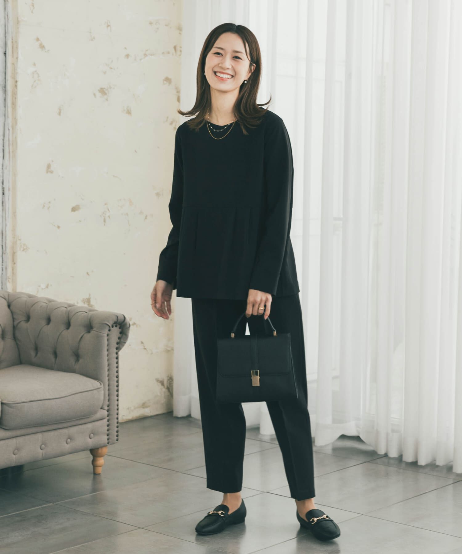 URBAN RESEARCH DOORS「ペプラムトップスセットアップ」|その他|