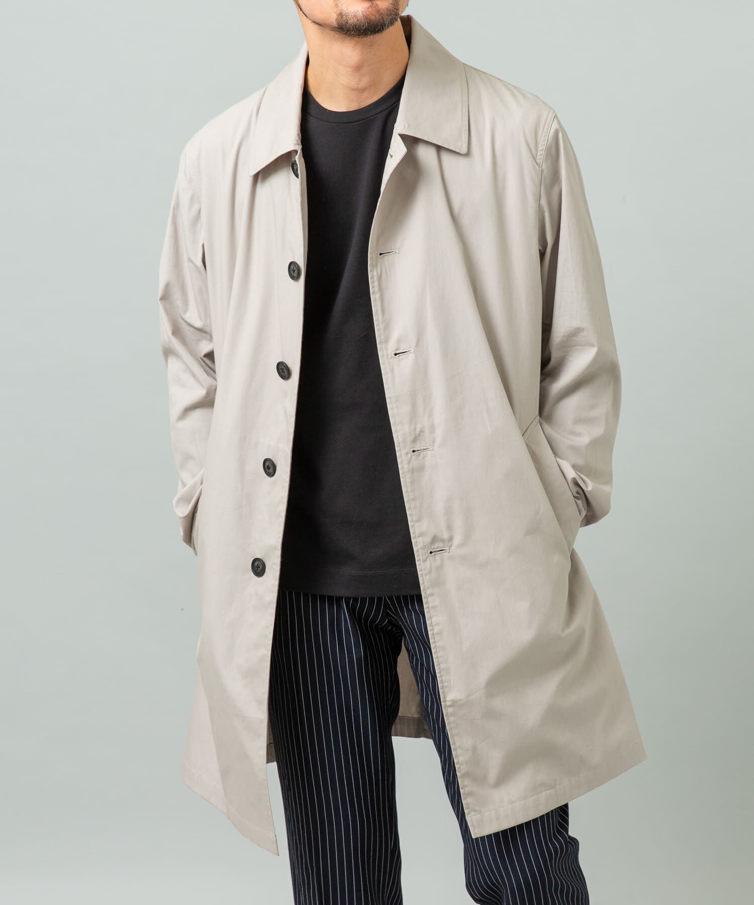 URBAN RESEARCH ROSSO「『撥水』タイプライタースプリングコート」|ステンカラーコート|