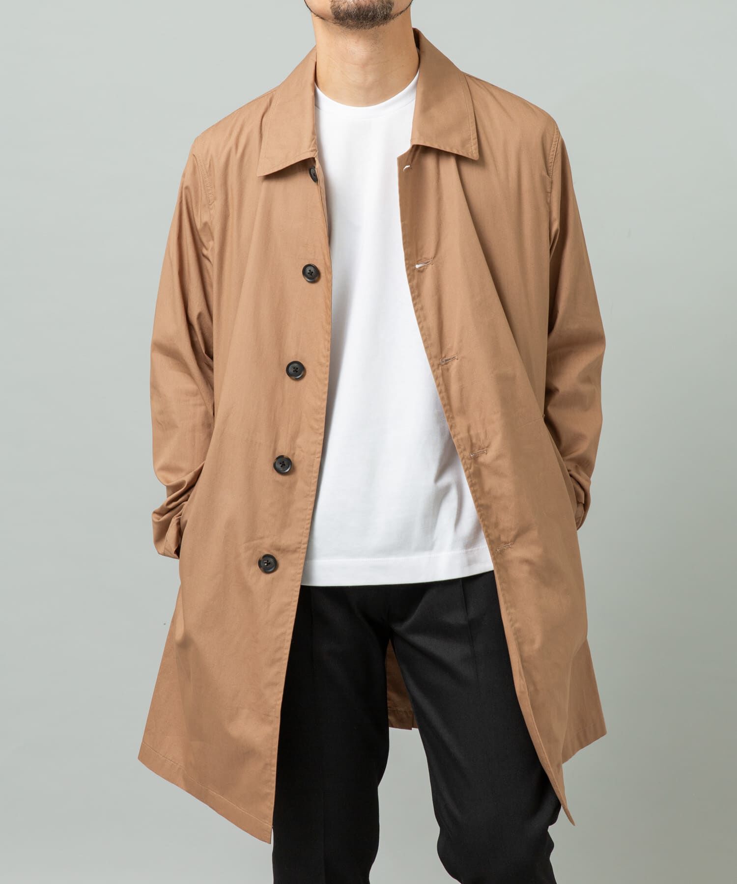 URBAN RESEARCH ROSSO「『撥水』タイプライタースプリングコート」|ステンカラーコート|