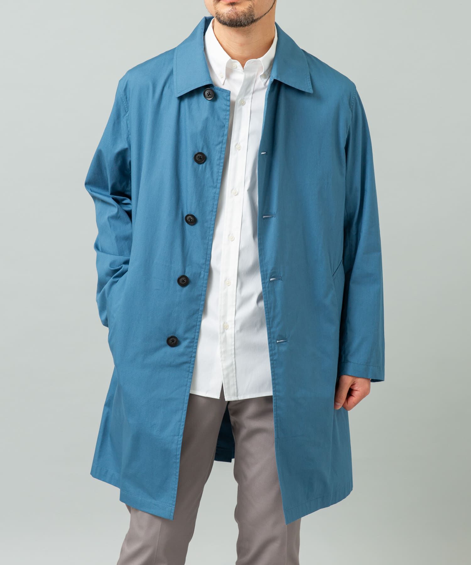 URBAN RESEARCH ROSSO「『撥水』タイプライタースプリングコート」|ステンカラーコート|