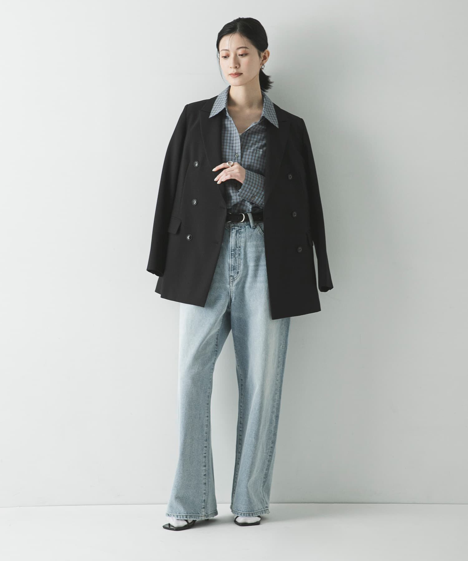 URBAN RESEARCH「レギュラーカラーチェックシャツ」|シャツ・ブラウス|