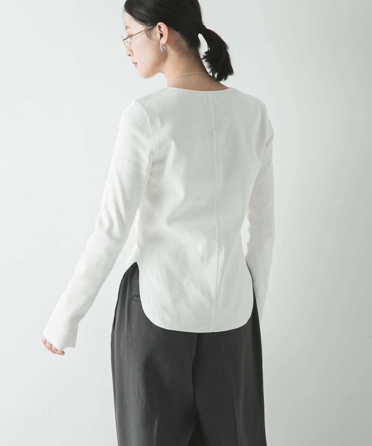 URBAN RESEARCH「ストレッチリブカットソー」|Tシャツ・カットソー|