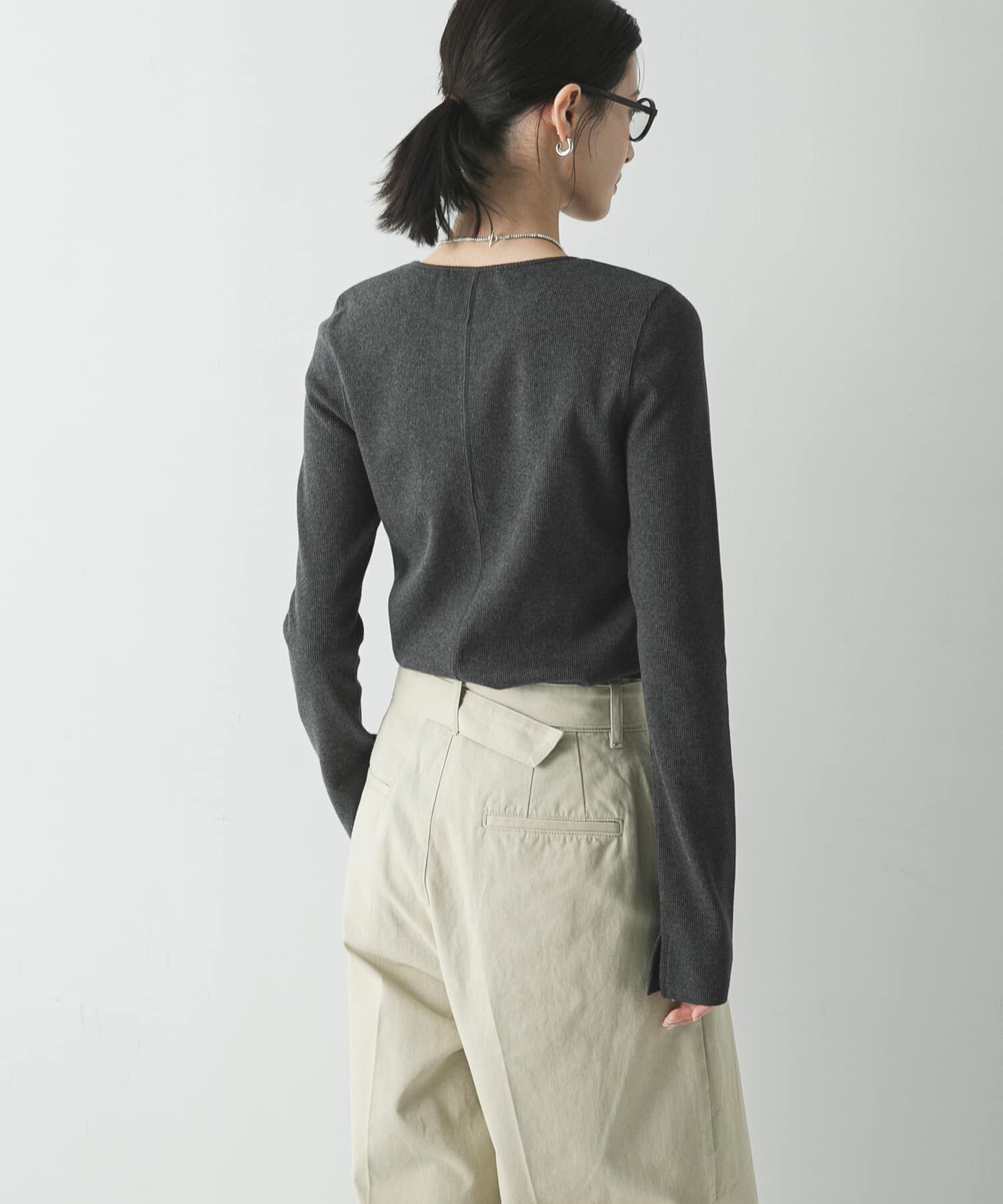 URBAN RESEARCH「ストレッチリブカットソー」|Tシャツ・カットソー|