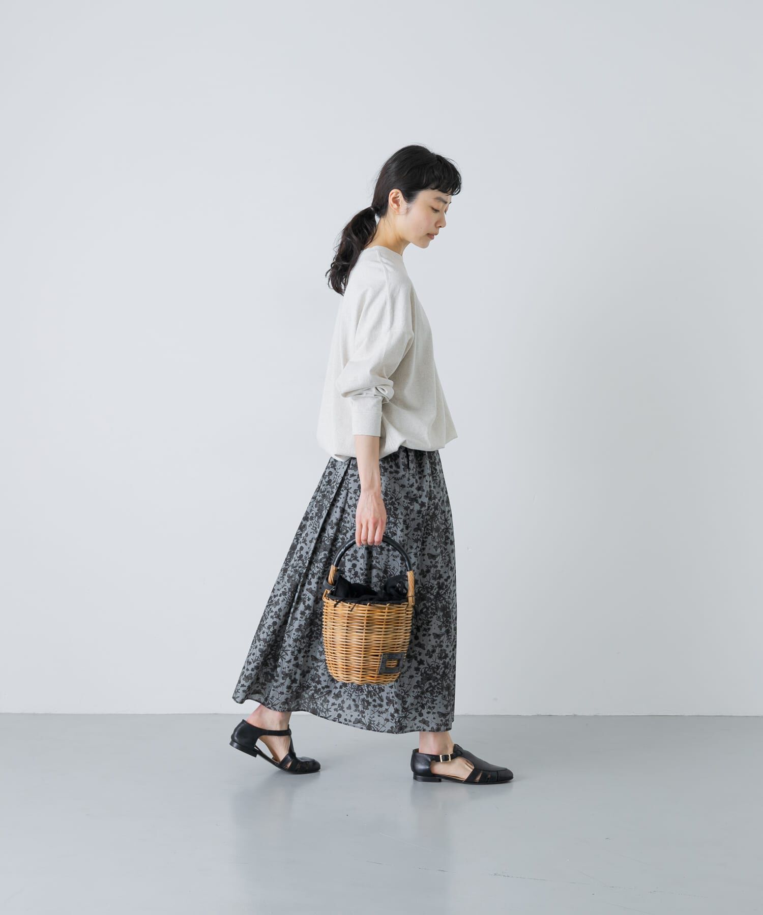 かぐれ「リバティプリントスカート」|スカート|