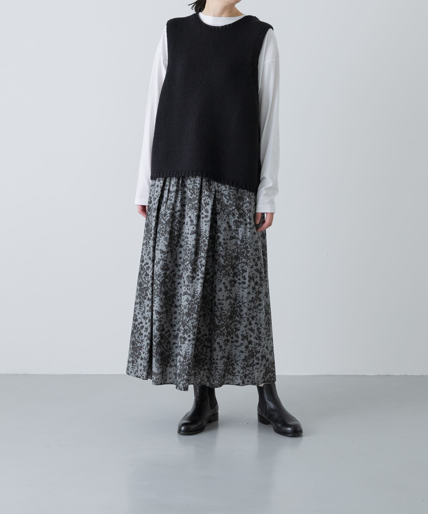 かぐれ「リバティプリントスカート」|スカート|