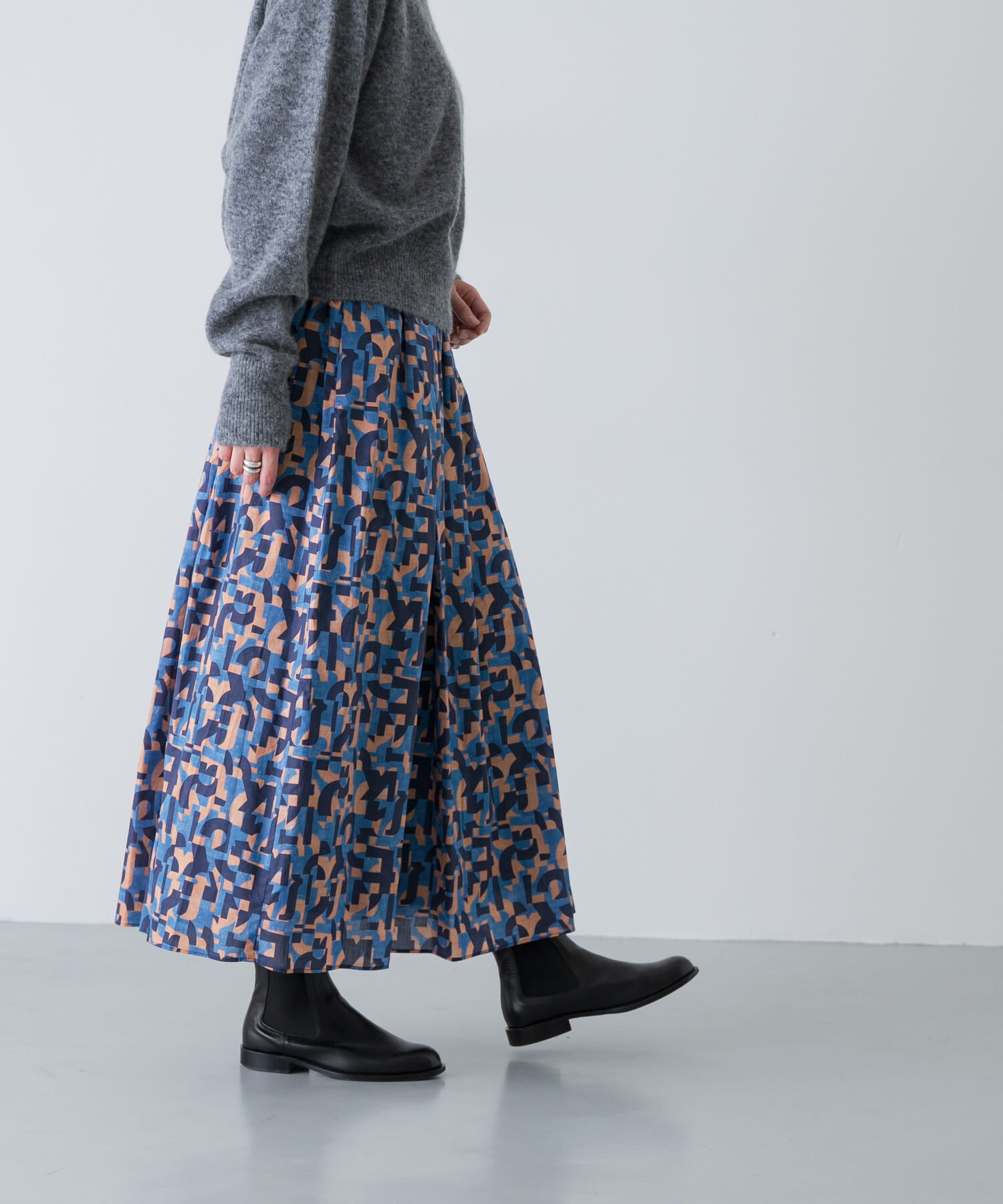 かぐれ「リバティプリントスカート」|スカート|