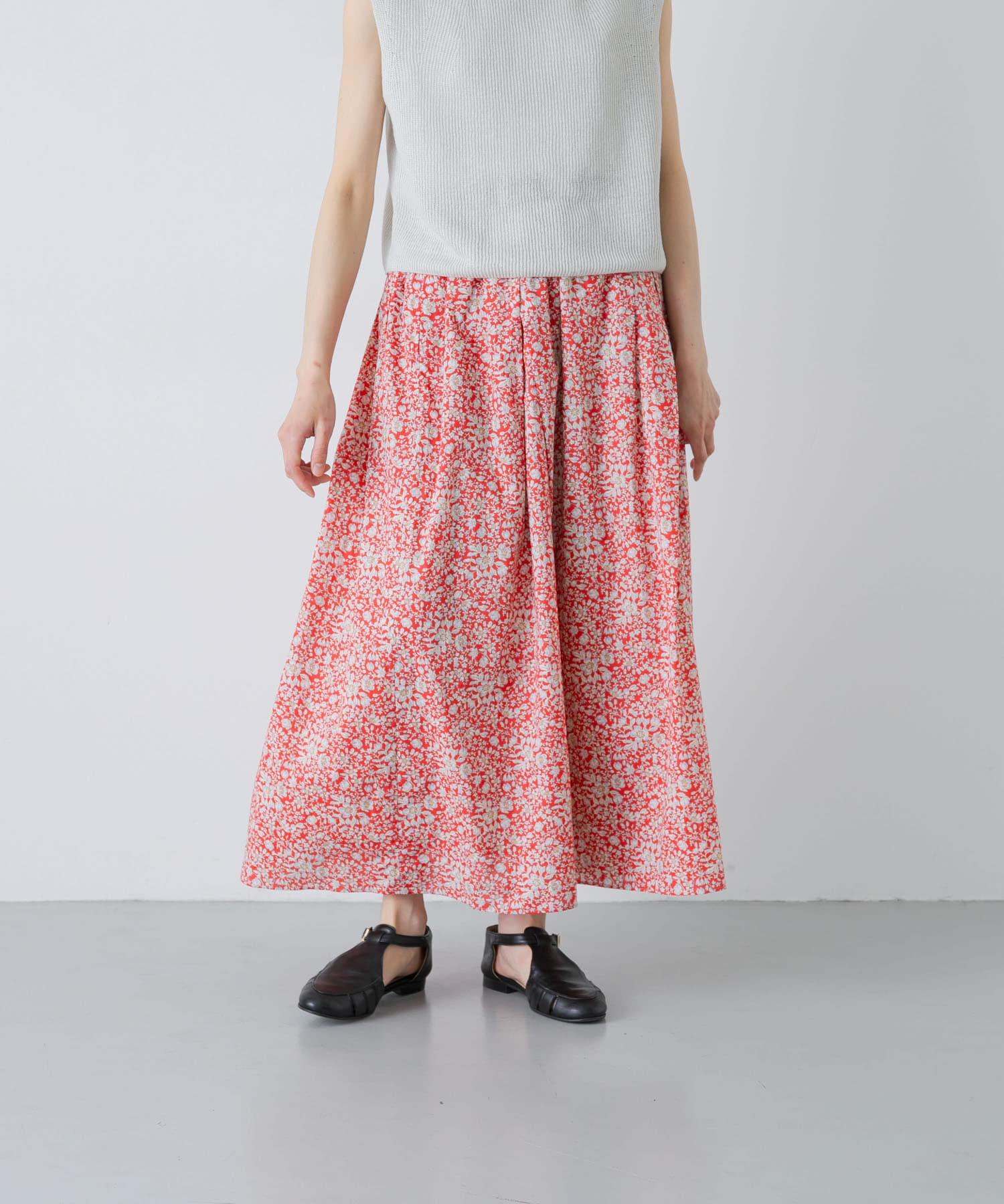 かぐれ「リバティプリントスカート」|スカート|