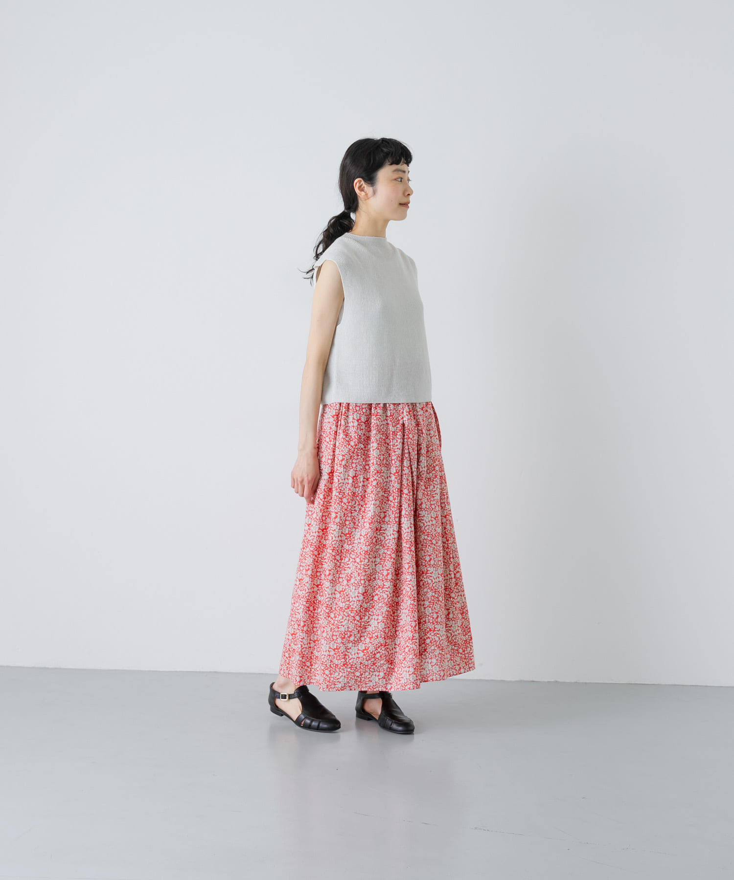 かぐれ「リバティプリントスカート」|スカート|