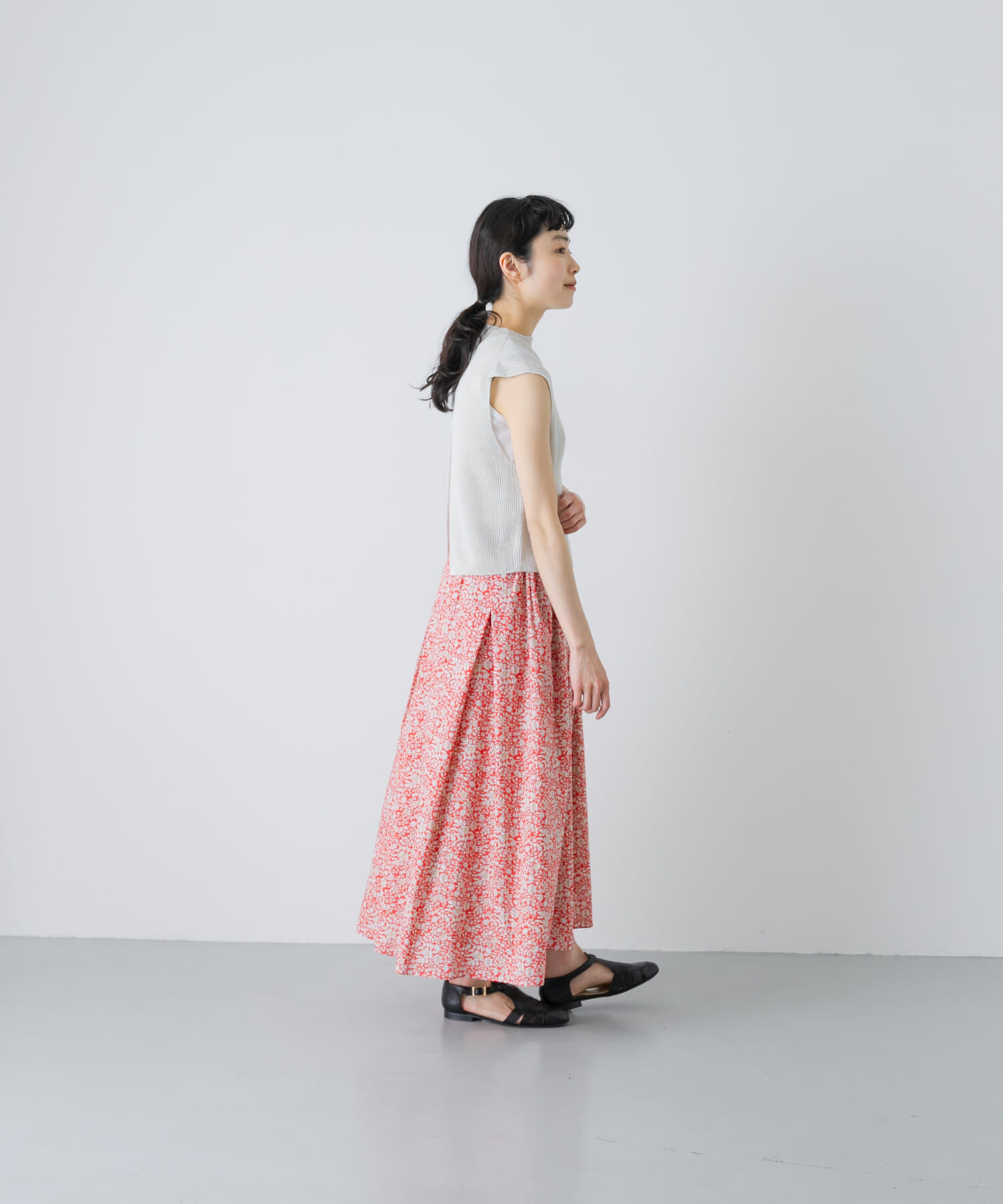 かぐれ「リバティプリントスカート」|スカート|