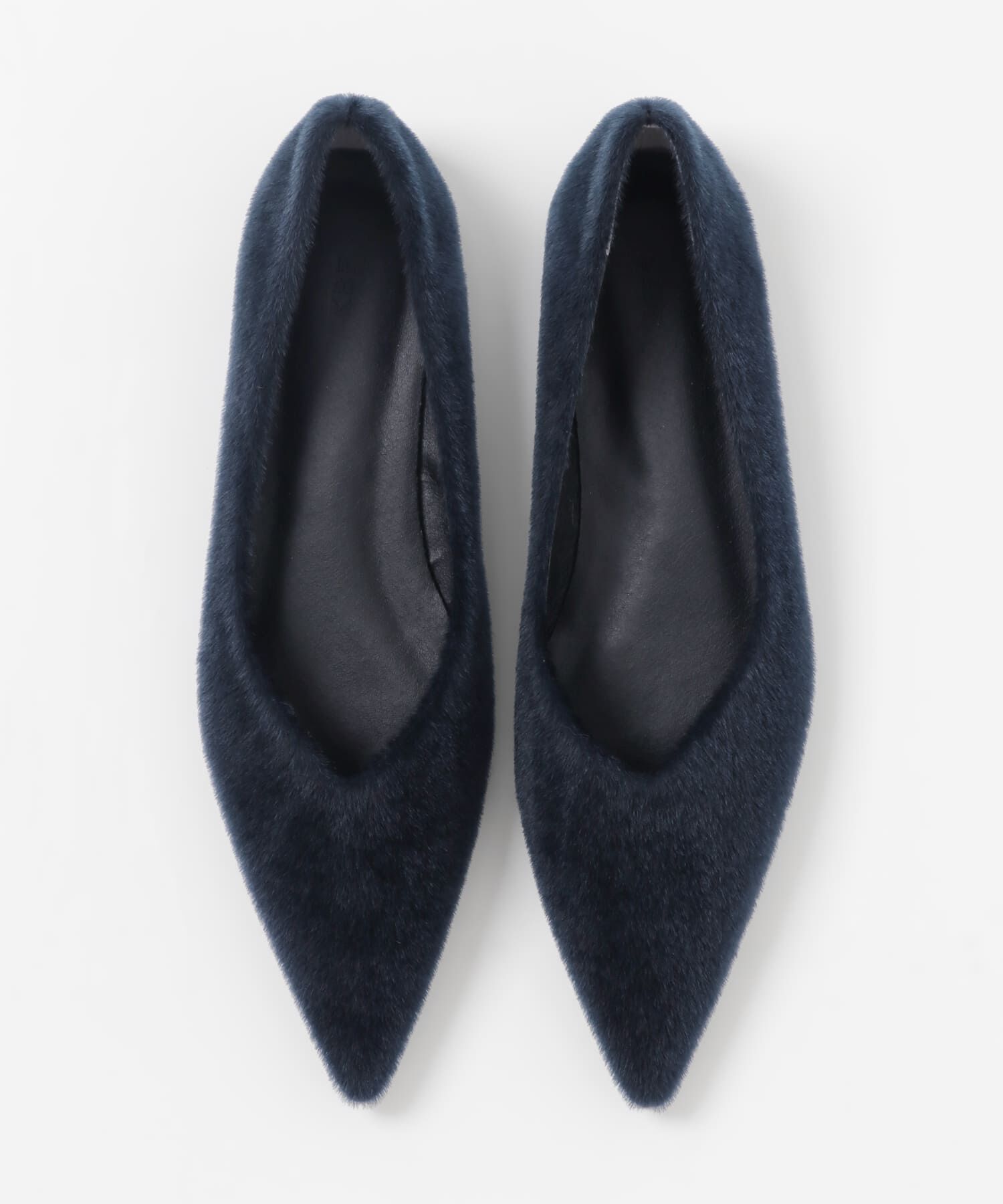  「ポインテッドトゥフェイクファーパンプス」|パンプス|
