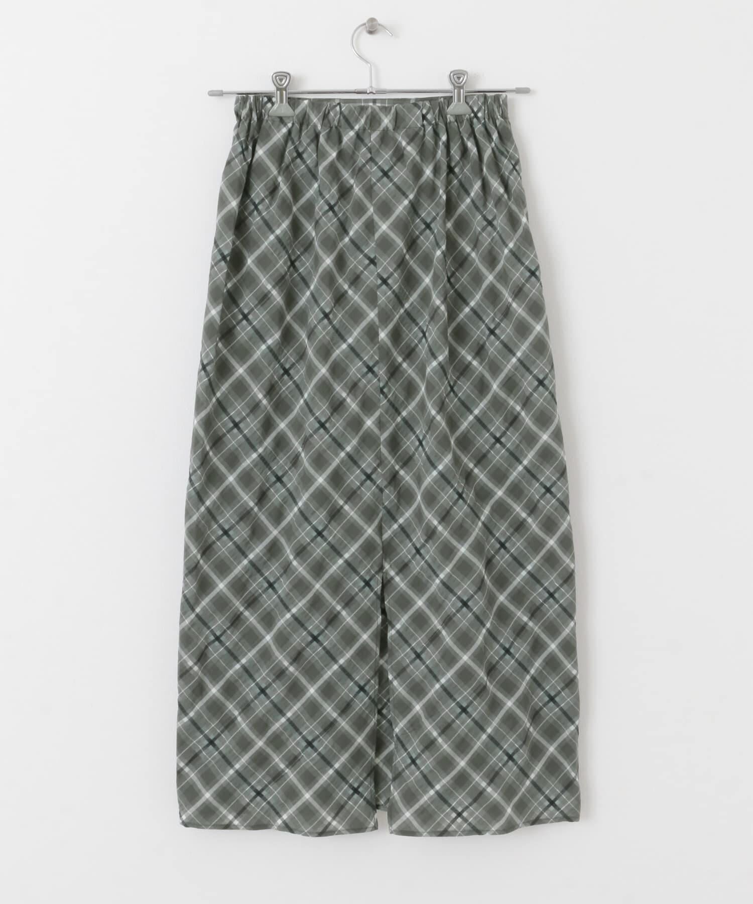  「シアーチェックIラインスカート」|スカート|