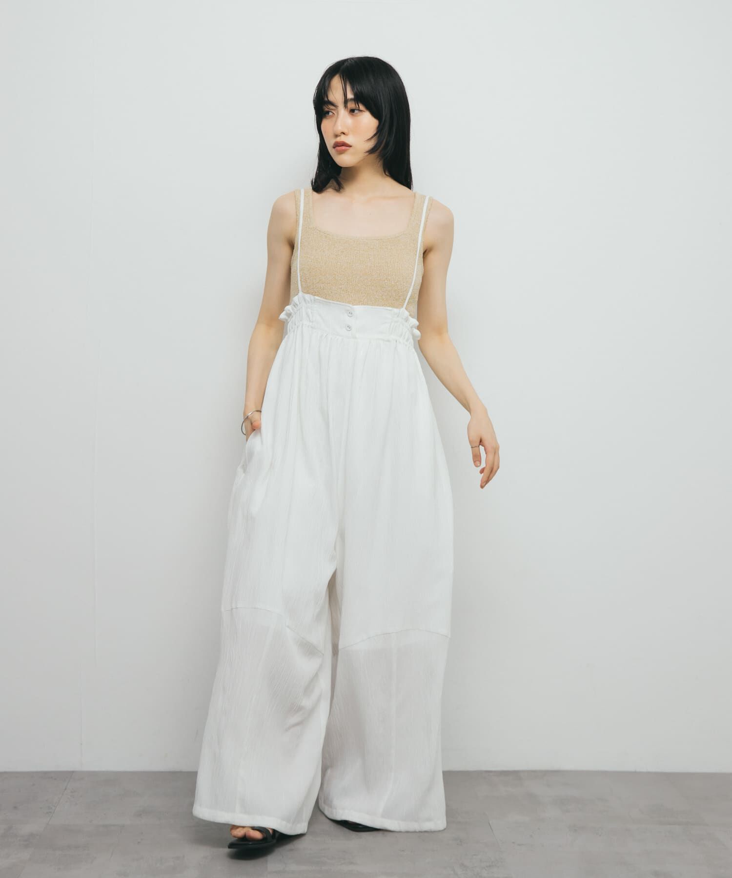  「ボリュームサロペット」|スカート|