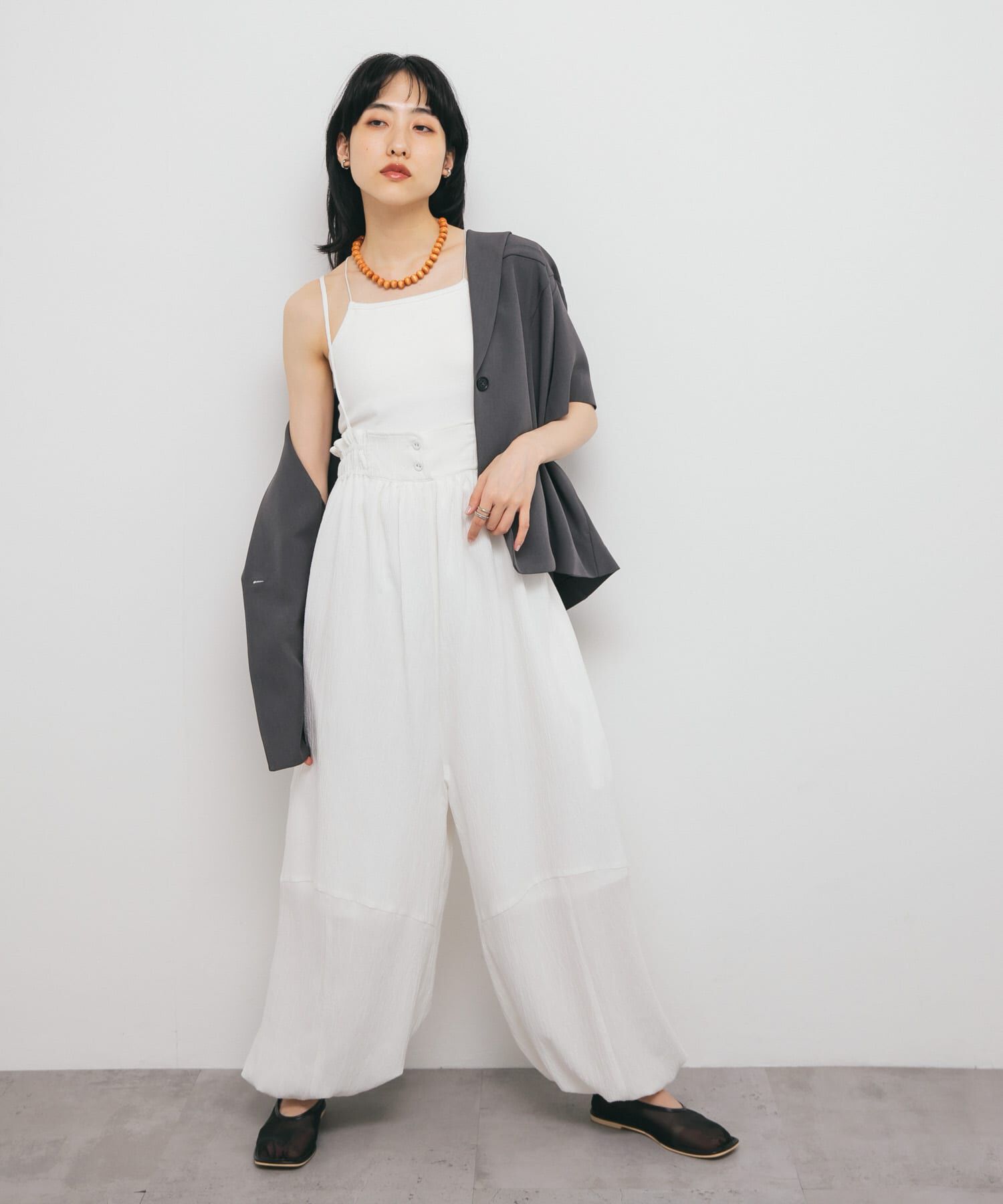  「ボリュームサロペット」|スカート|