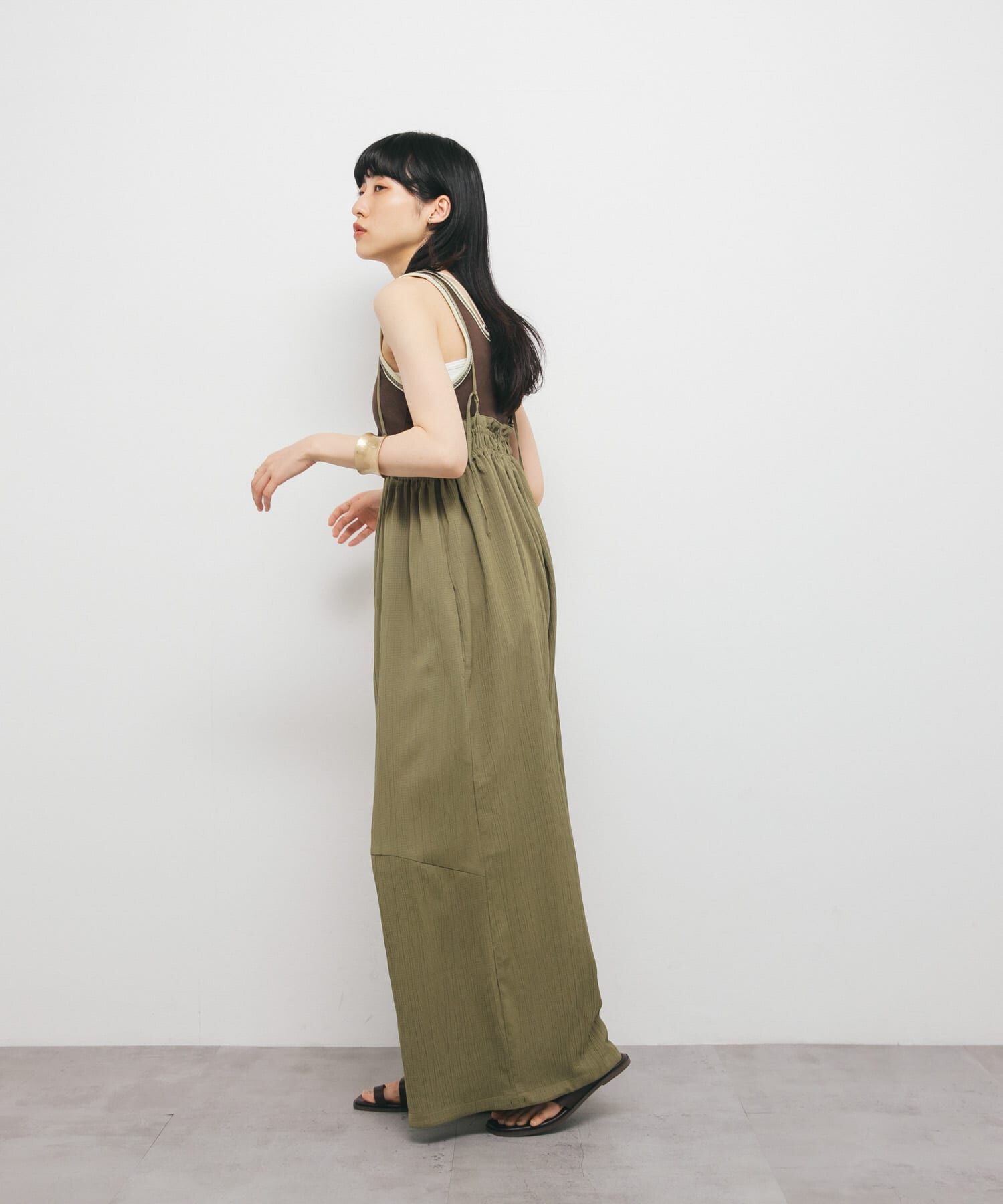  「ボリュームサロペット」|スカート|