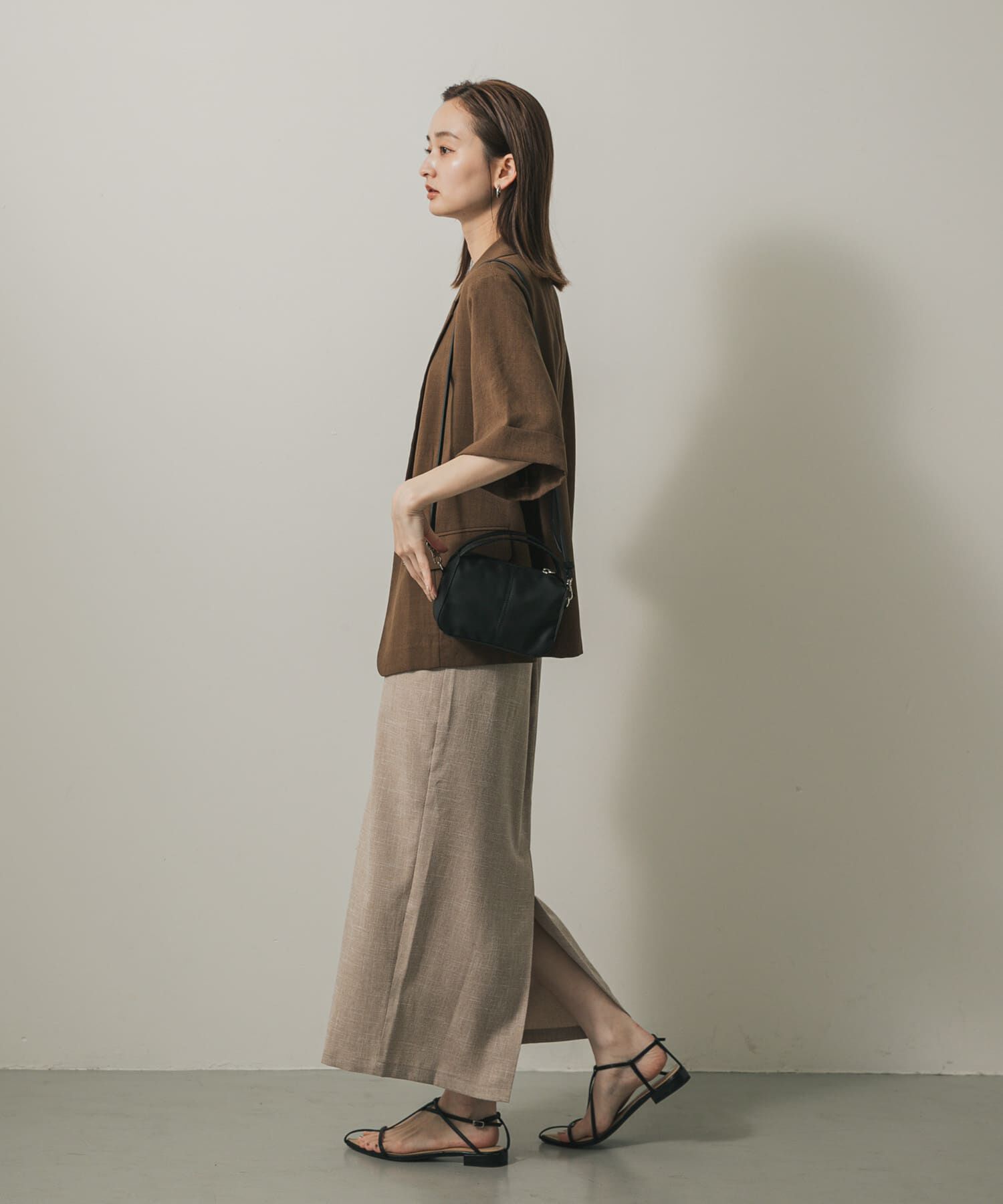 SENSE OF PLACE by URBAN RESEARCH「『防汚』2WAYセンターシームプチショルダーバッグ」|ハンドバッグ|