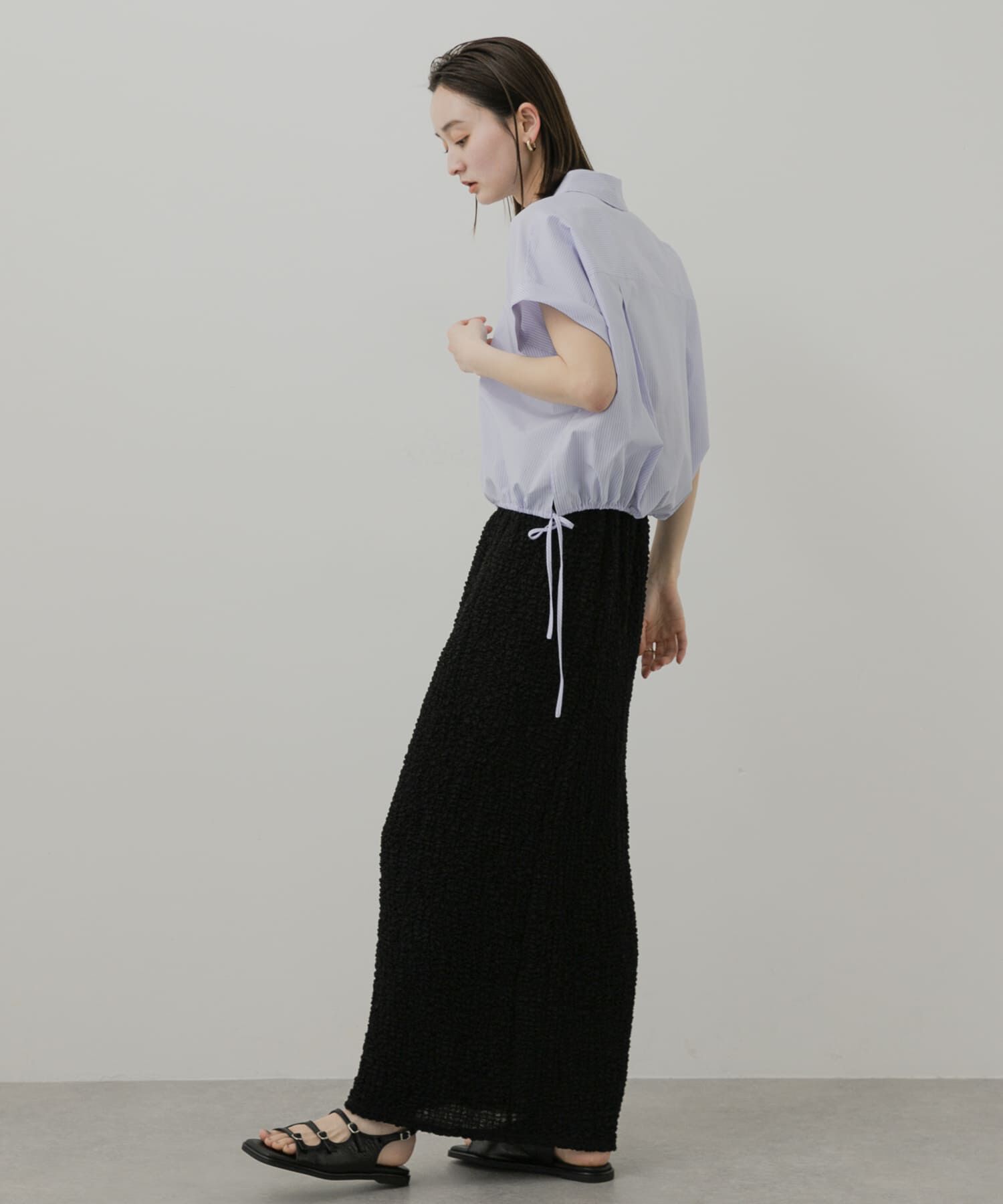 SENSE OF PLACE by URBAN RESEARCH「スクエアトゥベルトサンダル」|サンダル|