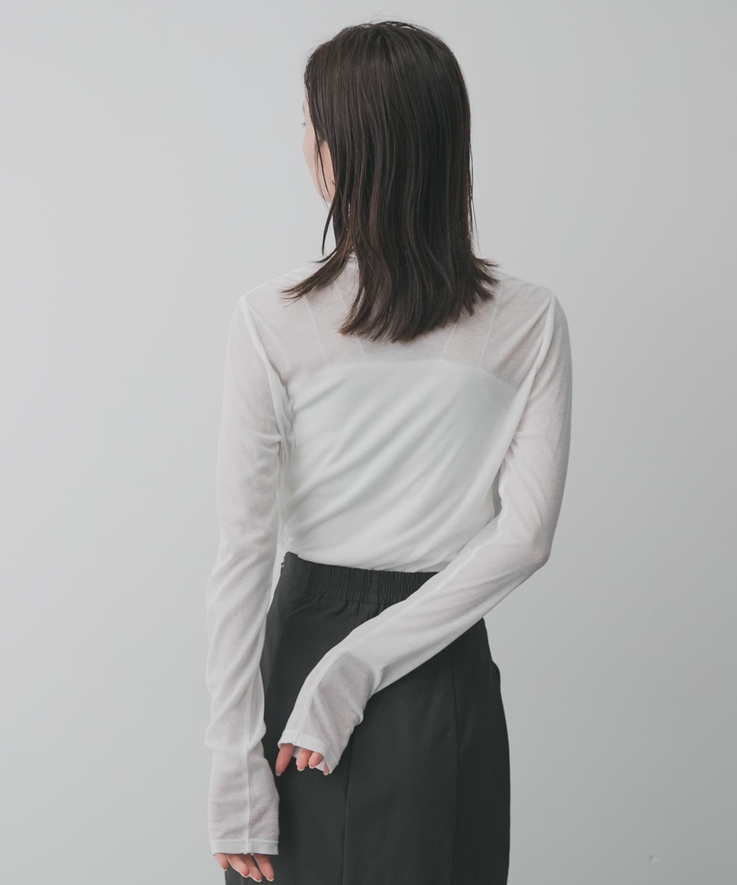 SENSE OF PLACE by URBAN RESEARCH「シアーハイネックカットトップ」|Tシャツ・カットソー|